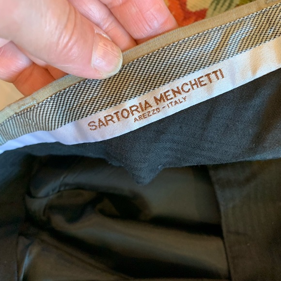 Italian Suit 42L 38 pants wool - Picture 10 of 13